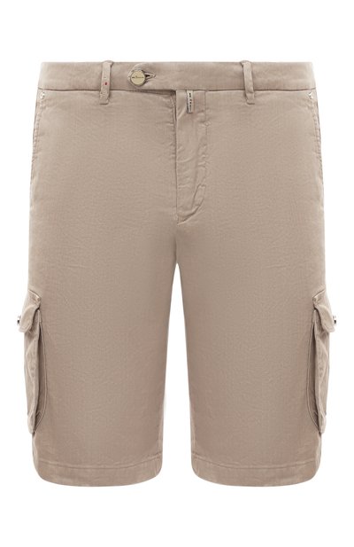 Мужские шорты изо льна и хлопка KITON, арт. UFPPBK0604D