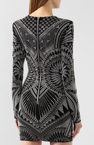 Платье BALMAIN черного цвета по цене 358000 руб., арт. TF16202/J028, фото 4 Платье BALMAIN, арт. TF16202/J028, фото 4