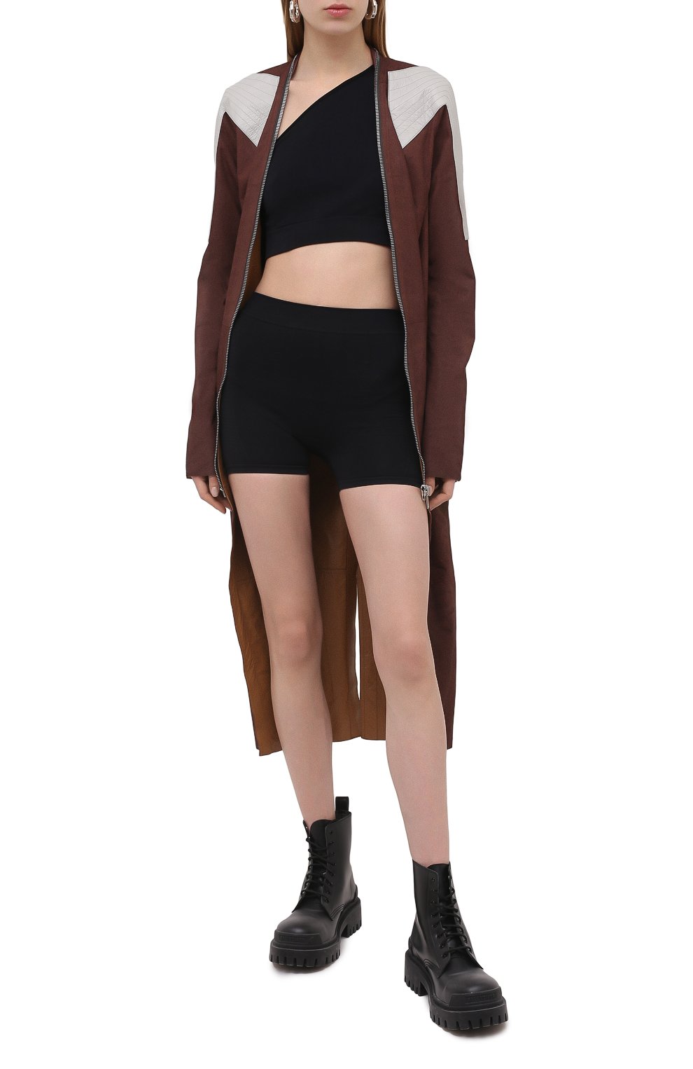 Топ RICK OWENS черного цвета по цене 24500 руб., арт. RP21S3692/KSP, фото 2 Топ RICK OWENS, арт. RP21S3692/KSP, фото 2