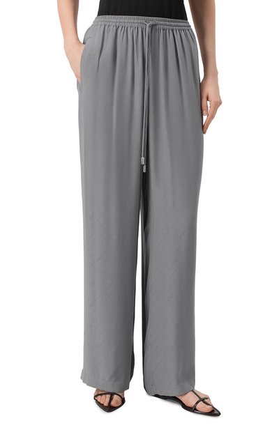 Брюки из вискозы BOSS ORANGE серого цвета по цене 15950 руб., арт. 50544016, фото 3 Брюки из вискозы BOSS ORANGE, арт. 50544016, фото 3