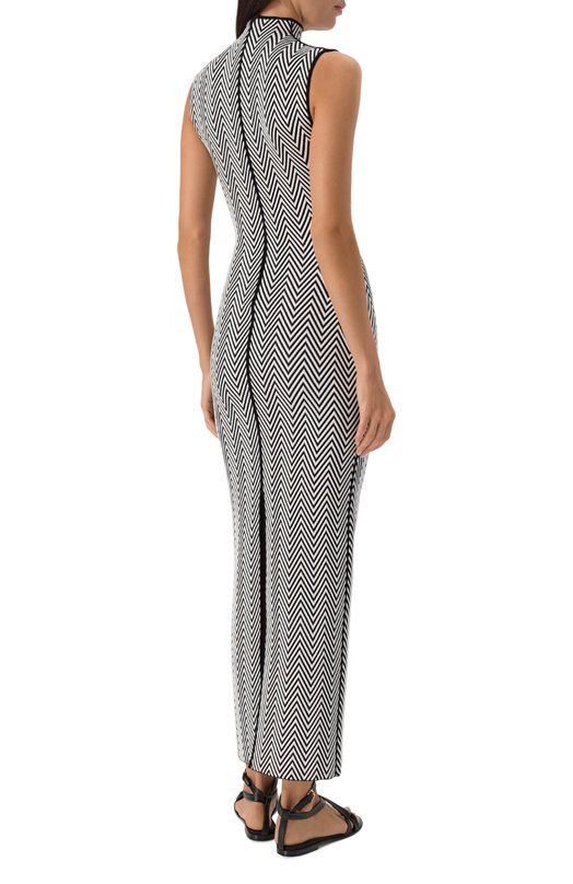 Платье из вискозы Missoni DS25SG2P/BK01B0 Чёрно-белый  DS25SG2P/BK01B0 Фото 4