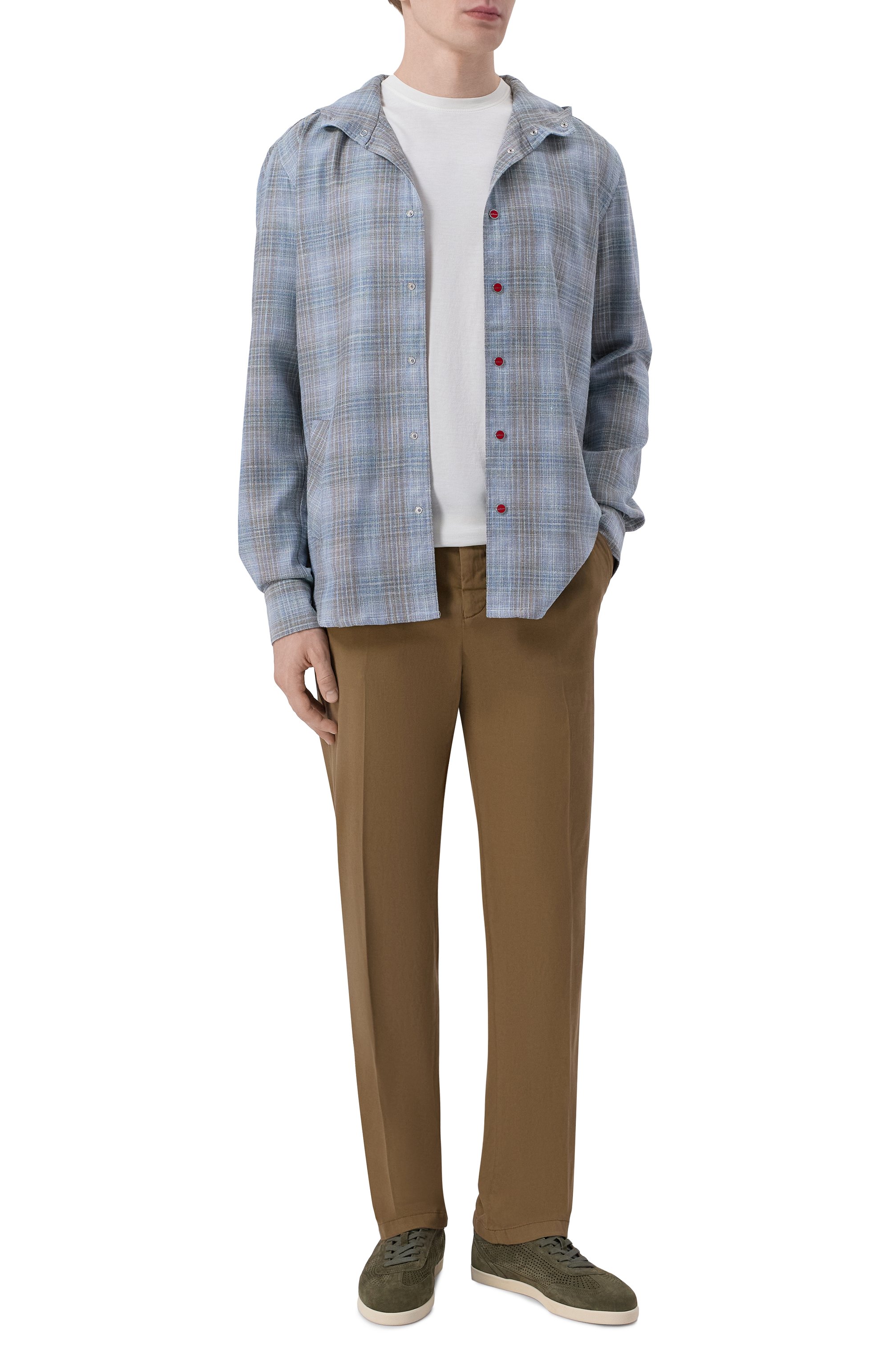 Брюки из хлопка и шелка KITON, арт. UFPPERK0607H, фото 2