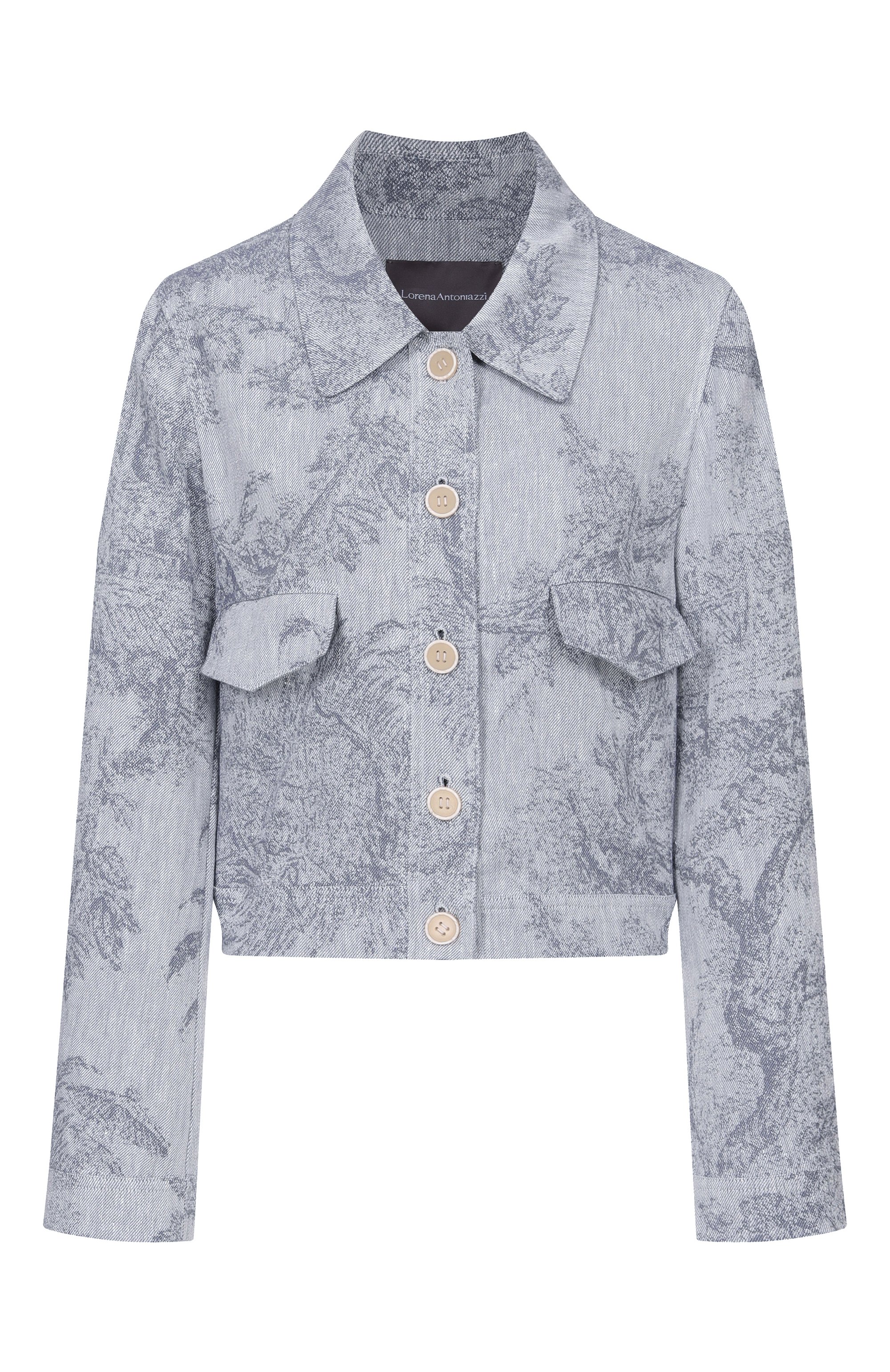 Куртка из хлопка и льна LORENA ANTONIAZZI, арт. P2642CP15B/5163, фото 1