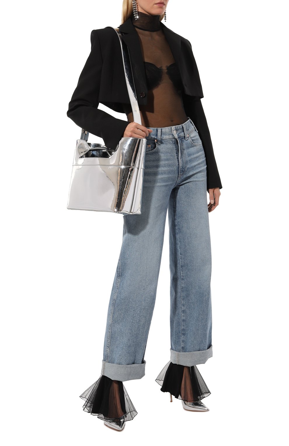 Кожаные туфли gianvito 105 GIANVITO ROSSI серебряного цвета по цене 79150 руб., арт. G28470.15RIC.METARGE, фото 2 Кожаные туфли gianvito 105 GIANVITO ROSSI, арт. G28470.15RIC.METARGE, фото 2