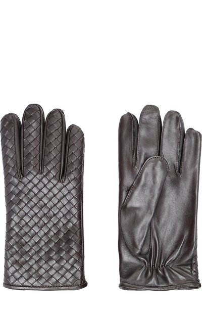Кожаные перчатки с кашемировой подкладкой  BOTTEGA VENETA, арт. 356651/V5100, фото 2