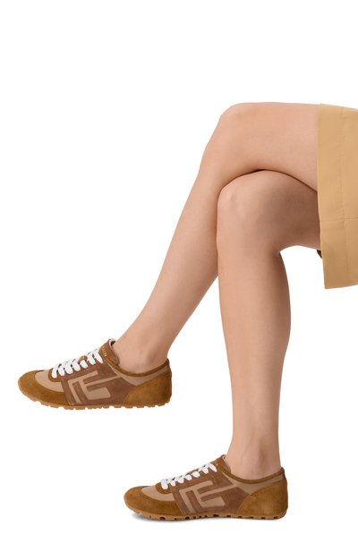 Кожаные кроссовки racer 45 BALMAIN, арт. GN1VI762/TYHC, фото 2