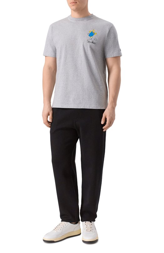 Хлопковая футболка MC2 Saint Barth ARN0001-03073I/ARN0TT Серый  ARN0001-03073I/ARN0TT Фото 2