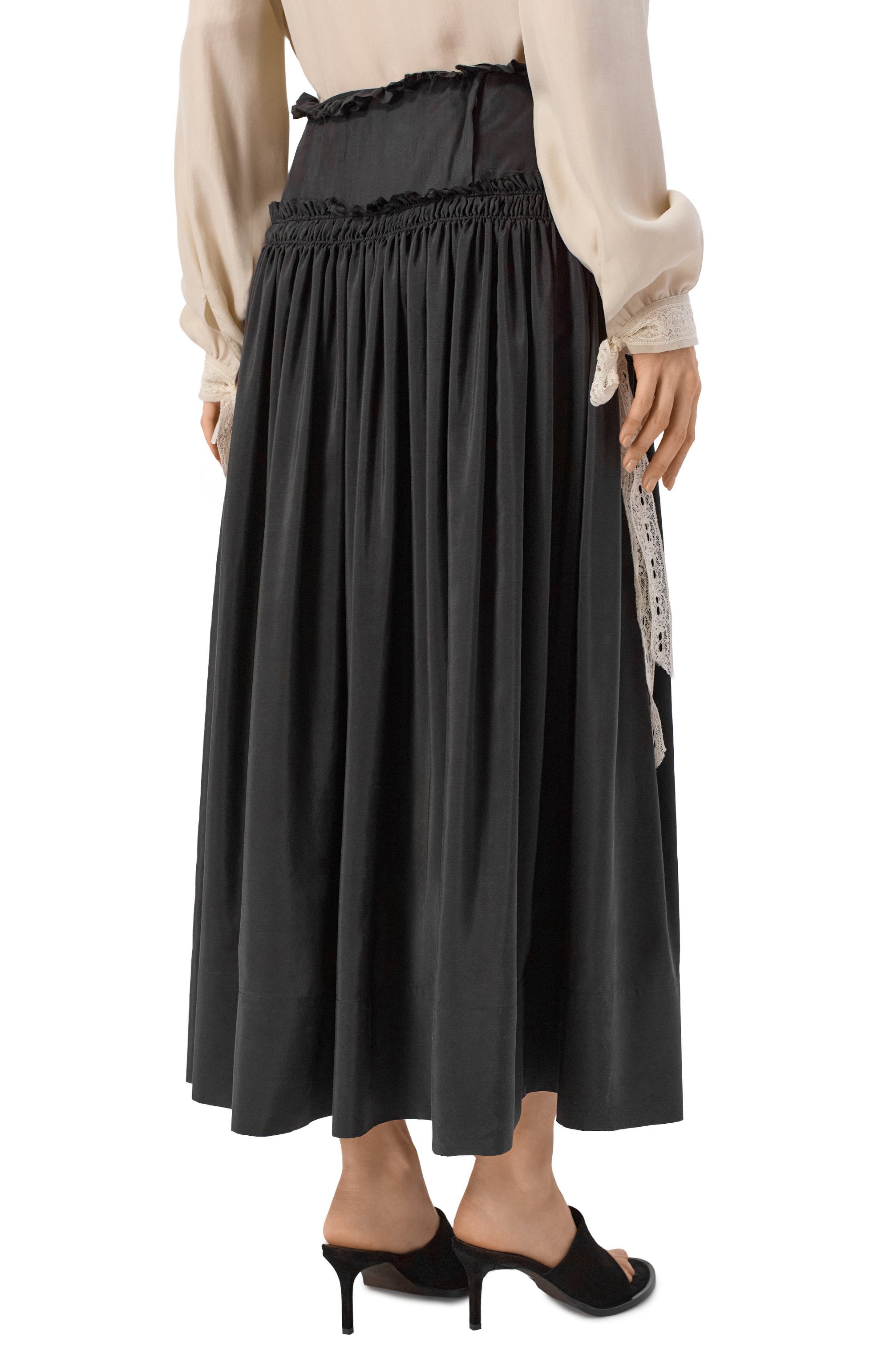 Шелковая юбка ANN DEMEULEMEESTER, арт. B0014011/FA731, фото 4