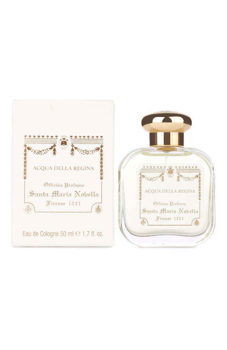 Одеколон acqua della regina (50ml) SANTA MARIA NOVELLA бесцветного цвета, арт. SMN3111102 | Фото 2 (Нос: Не проставлено; Региональные ограничения белый список (Axapta Mercury): Не проставлено; Тип продукта - парфюмерия: Одеколон; Ограничения доставки: flammable)