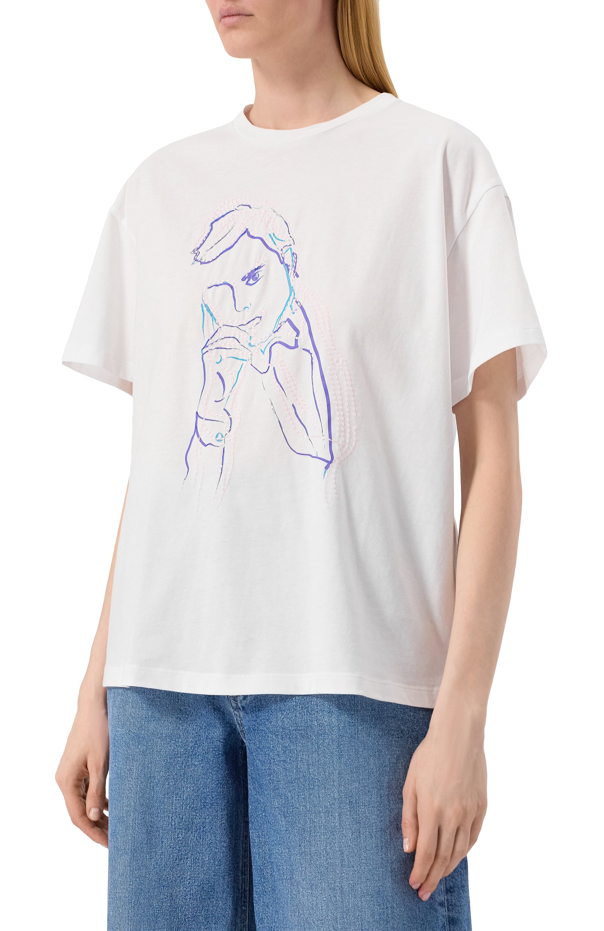 Хлопковая футболка EMPORIO ARMANI, арт. EW001528/AF12597, фото 3