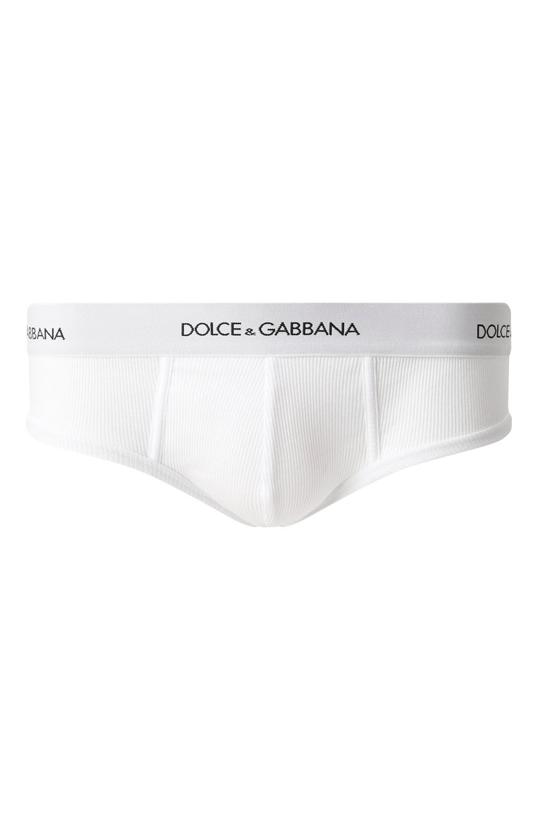 Мужские белые хлопковые брифы DOLCE & GABBANA купить в интернет ...