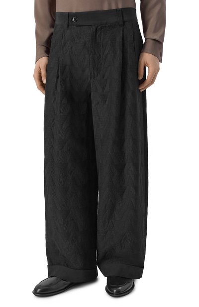 Брюки из вискозы и льна GIORGIO ARMANI, арт. GM003424/AF26192, фото 3