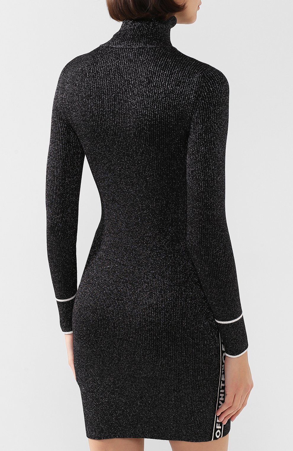 Платье OFF-WHITE черного цвета по цене 67950 руб., арт. 0WHI016E19E780779100, фото 4 Платье OFF-WHITE, арт. 0WHI016E19E780779100, фото 4
