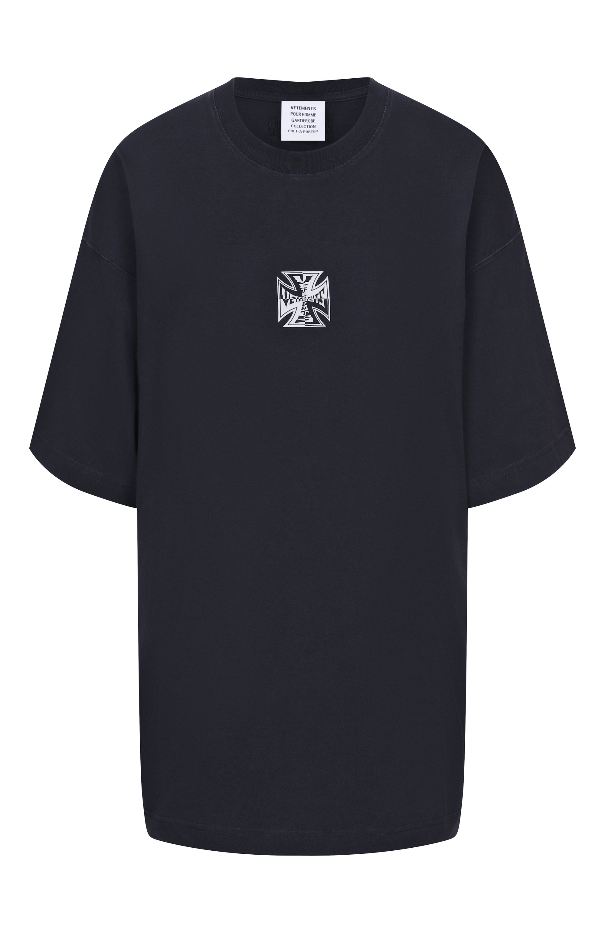 Хлопков ая футболка VETEMENTS, арт. ME76TR162B/1200 LIGHT JERSEY, фото 1
