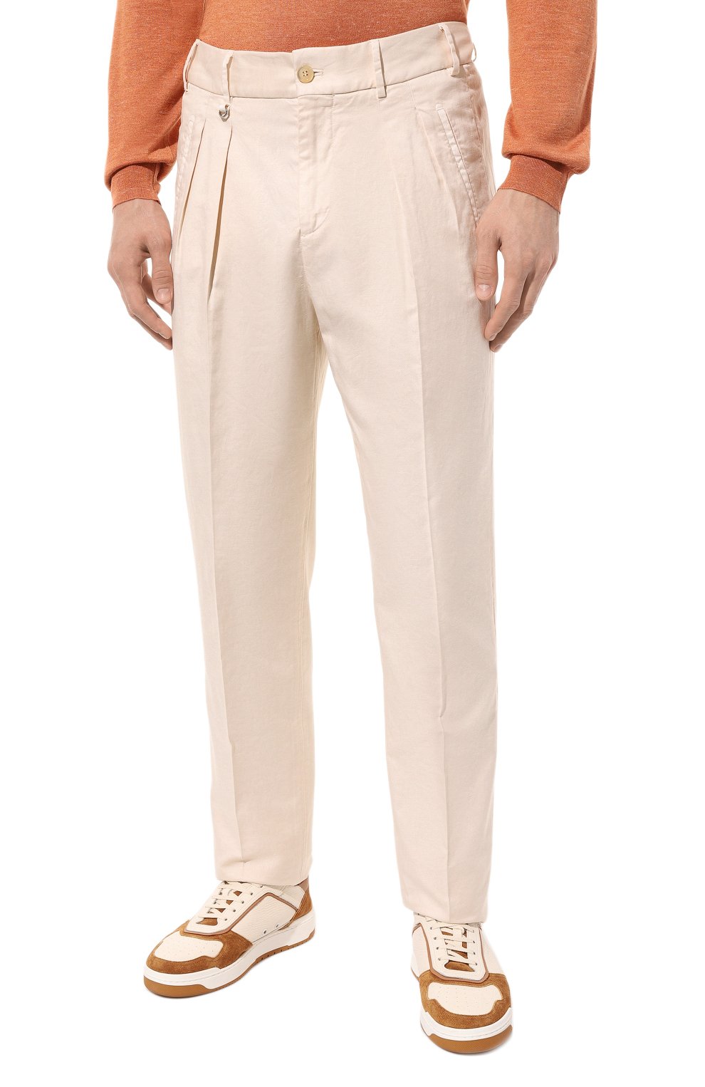 Брюки из хлопка и льна STEFANO RICCI, арт. M1T3100062/P0E, фото 3