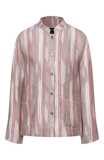 Женская куртка изо льна и вискозы GIORGIO ARMANI, арт. GW002776/TE20118