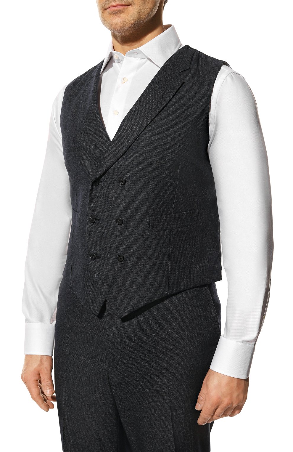 Костюм-тройка из шерсти и шелка KITON, арт. UAGL81/Z96, фото 4