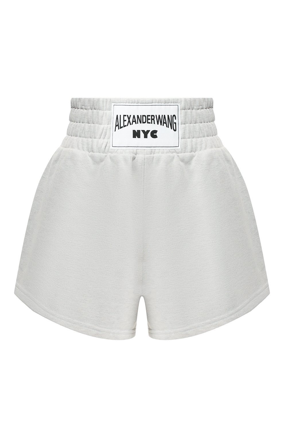 Хлопковые шорты ALEXANDERWANG.T серого цвета по цене 15750 руб., арт. 4C194004, фото 1 Хлопковые шорты ALEXANDERWANG.T, арт. 4C194004, фото 1