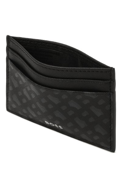 Кожаный футляр для кредитных карт BOSS черного цвета по цене 11950 руб., арт. 50552845, фото 3 Кожаный футляр для кредитных карт BOSS, арт. 50552845, фото 3