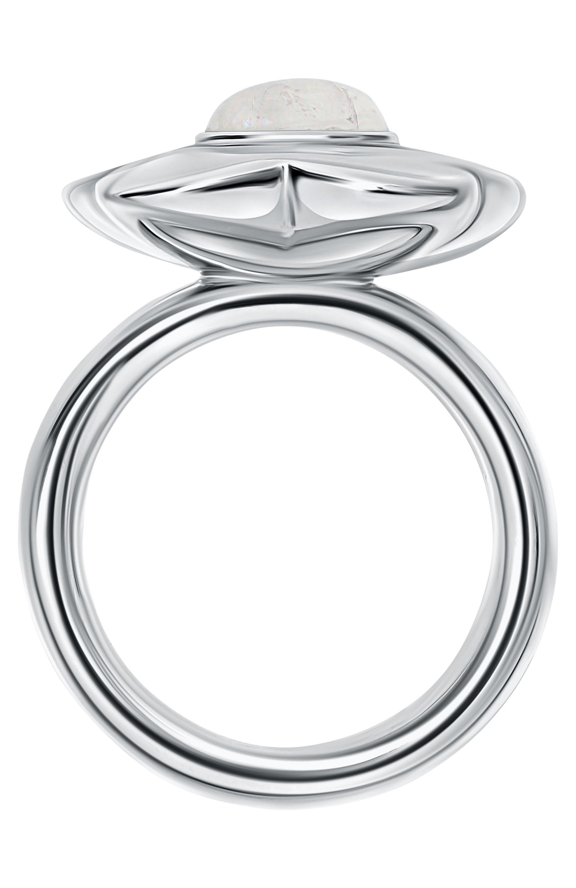 Кольцо big flower с лунным камнем MOONKA, арт. FLW-925SL-RG00-MST, фото 4