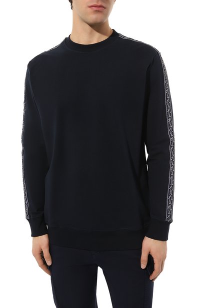 Хлопковый свитшот PAUL&SHARK темно-синего цвета по цене 32150 руб., арт. 23411915, фото 3 Хлопковый свитшот PAUL&SHARK, арт. 23411915, фото 3