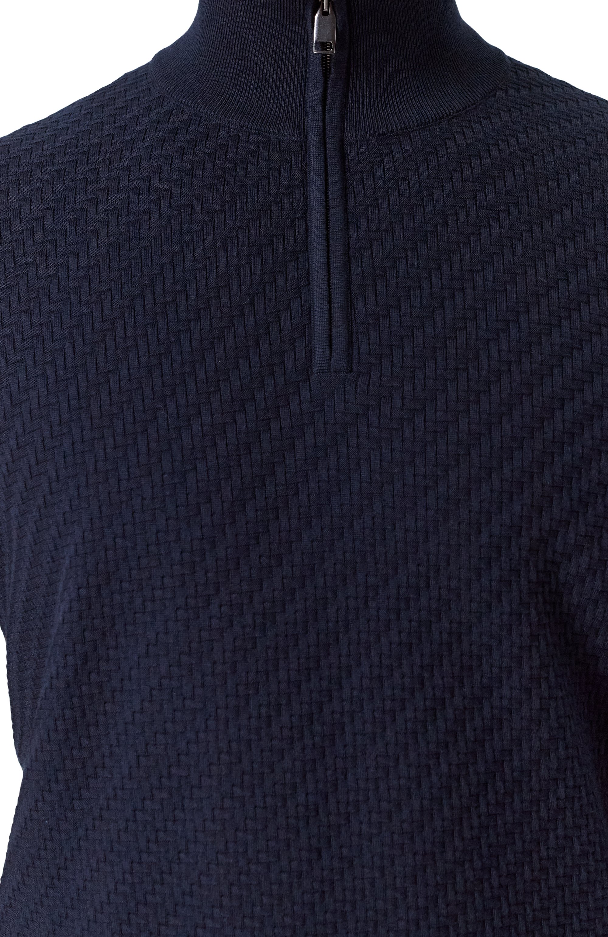 Джемпер из хлопка и шелка BRIONI темно-синего цвета по цене 175500 руб., арт. UMS70L-PAK22, фото 5 Джемпер из хлопка и шелка BRIONI, арт. UMS70L-PAK22, фото 5