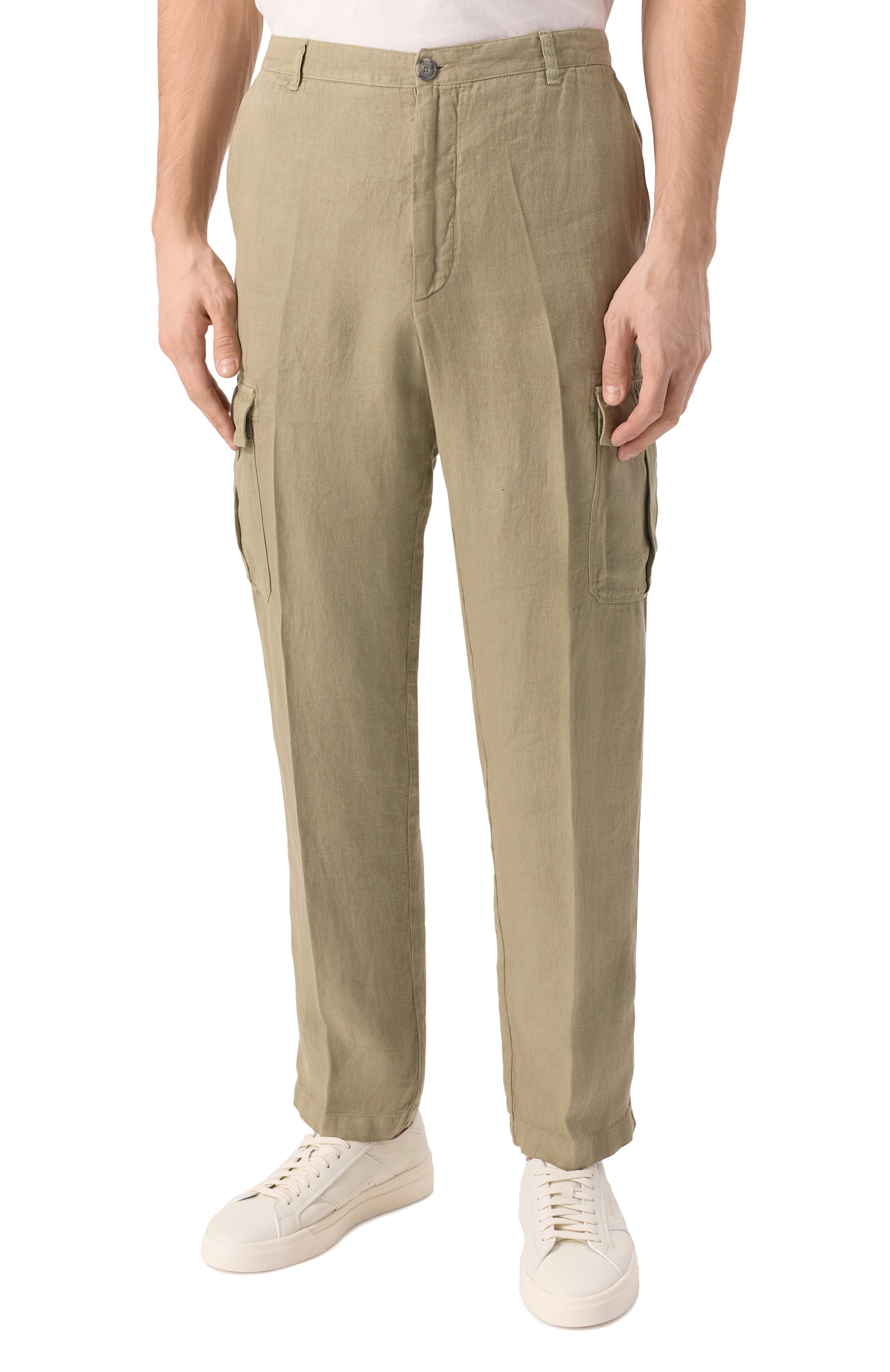 Льняные брюки-карго 120% LINO, арт. 32ALIM29DX/D943/000, фото 3