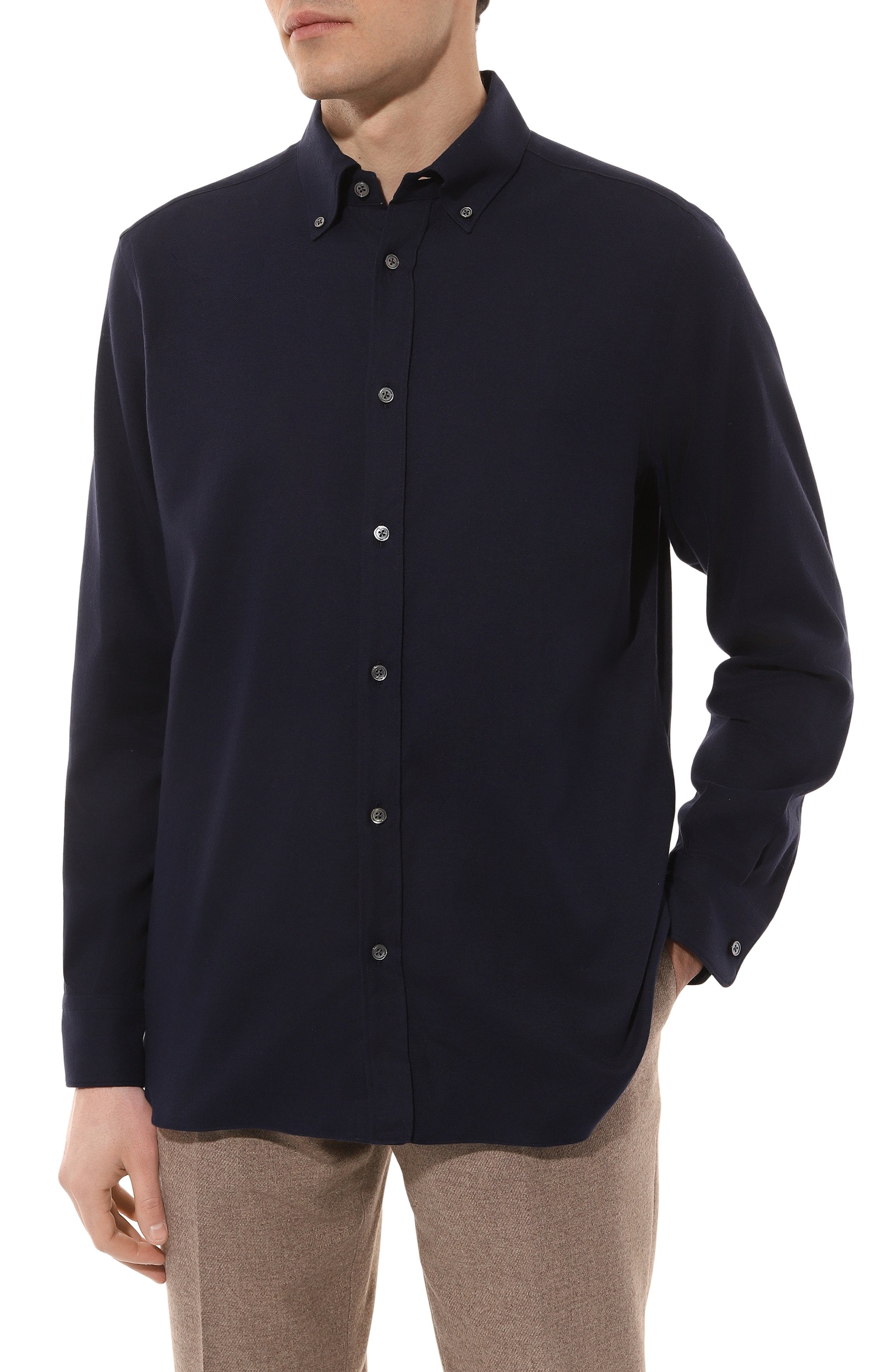 Хлопковая рубашка ZEGNA, арт. SRB4/UEX35A8, фото 3