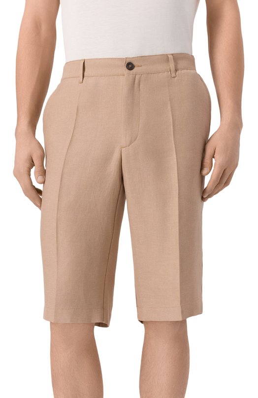 Шорты изо льна и шелка MVST M26.CSM.T408/TXAVI Бежевый  M26.CSM.T408/TXAVI Фото 3