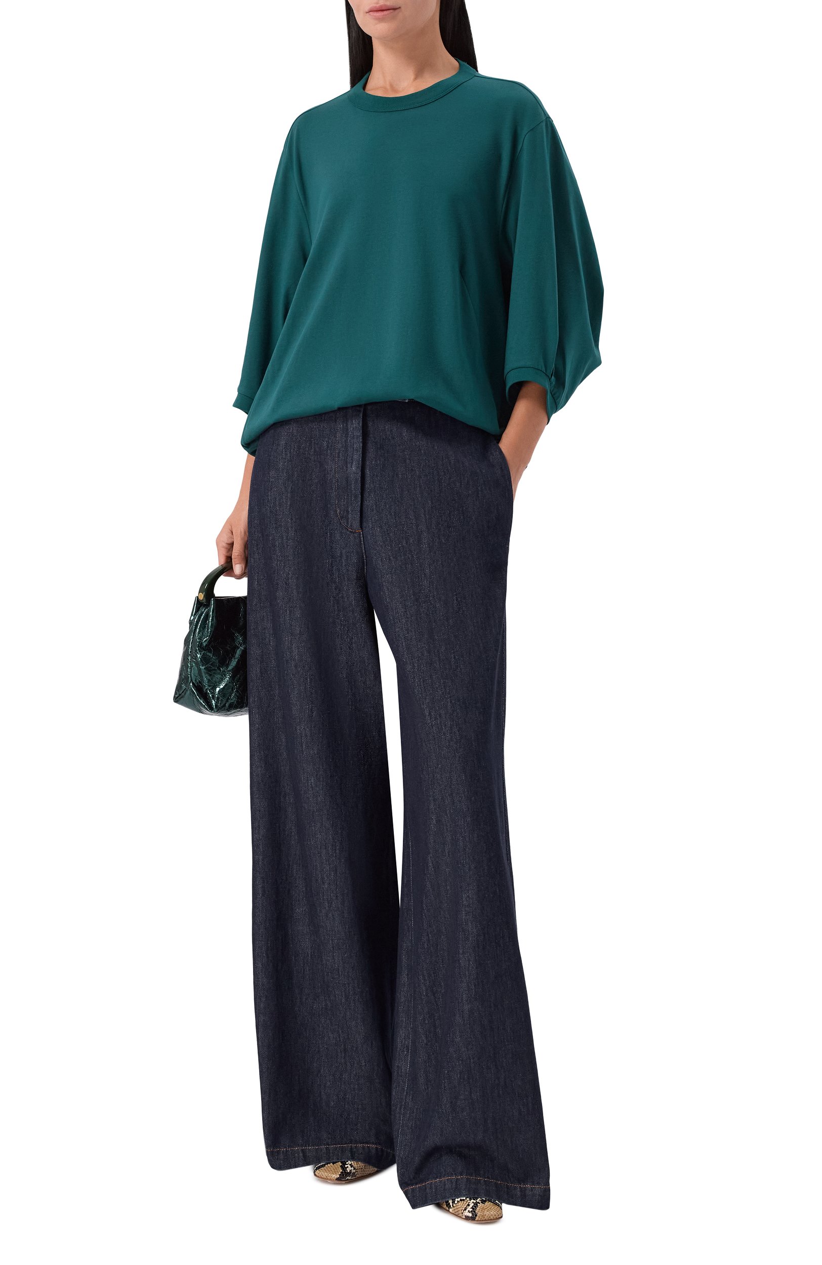 Джинсы DRIES VAN NOTEN синего цвета по цене 59950 руб., арт. 130911/4401, фото 2 Джинсы DRIES VAN NOTEN, арт. 130911/4401, фото 2