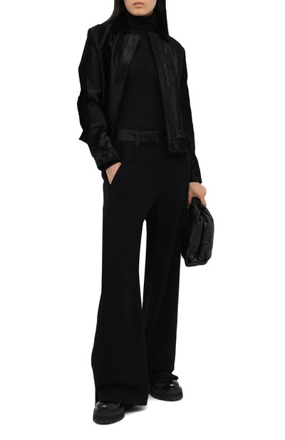 Брюки из хлопка и шерсти ANN DEMEULEMEESTER, арт. 2002-1416-P-165-099, фото 2