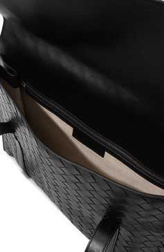 Мужская сумка-тоут intrecciato BOTTEGA VENETA черного цвета, арт. 795102/V2HL1 | Фото 5 (Материал сплава: Проставлено; Материал: Натуральная кожа; Драгоценные камни: Проставлено; Размер: large)
