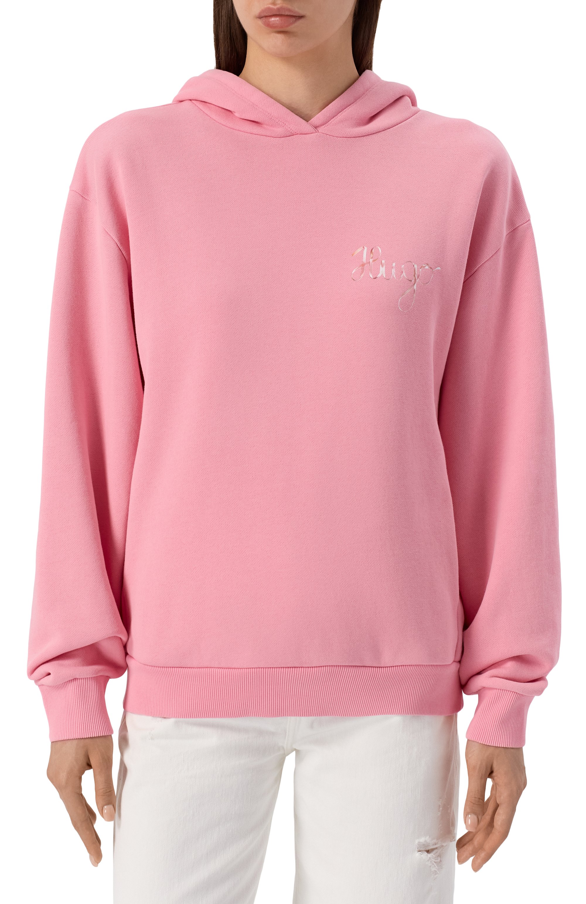 Хлопковое худи HUGO, арт. 50544870, фото 3