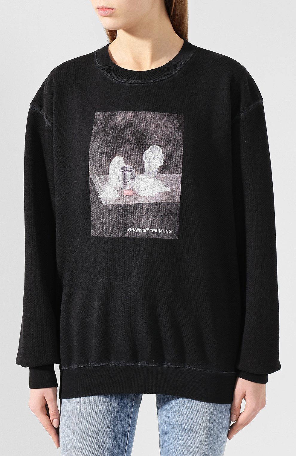 Хлопковый свитшот OFF-WHITE, арт. 0WBA026F19F300551001, фото 3