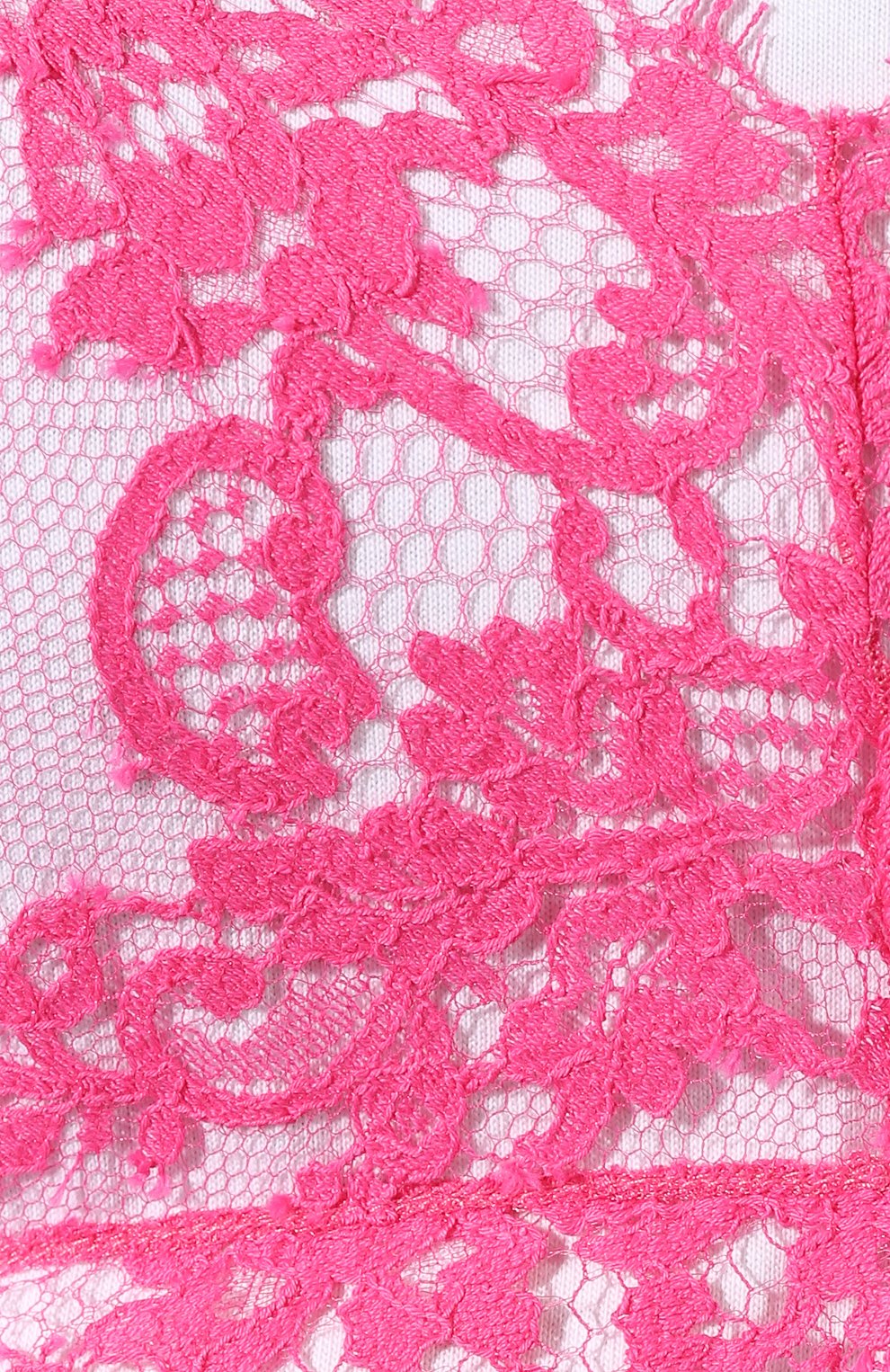 Кружевной топ MSGM фуксия цвета по цене 29950 руб., арт. 2642MDT125 195458, фото 5 Кружевной топ MSGM, арт. 2642MDT125 195458, фото 5