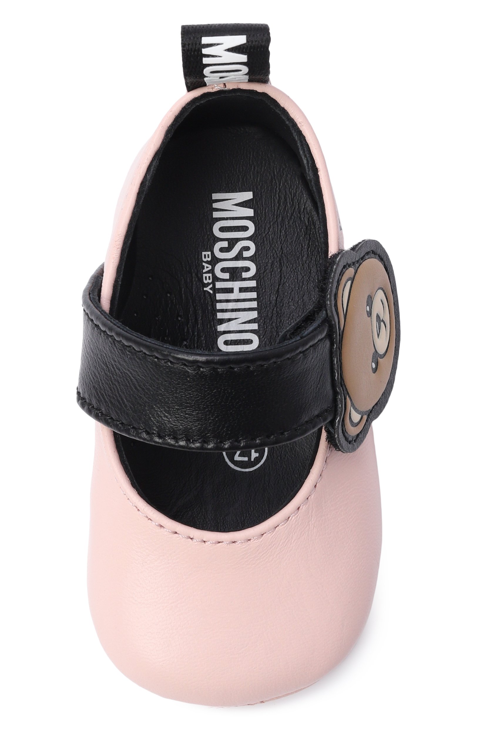 Кожаные пинетки MOSCHINO, арт. 84054/VAR5, фото 4