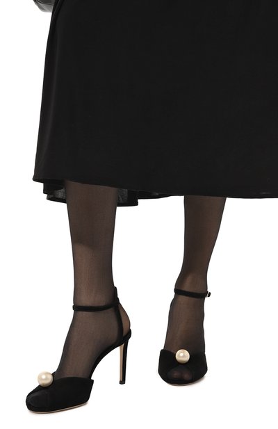 Замшевые босоножки sacora 85 JIMMY CHOO, арт. SAC0RA 85/A0B, фото 3