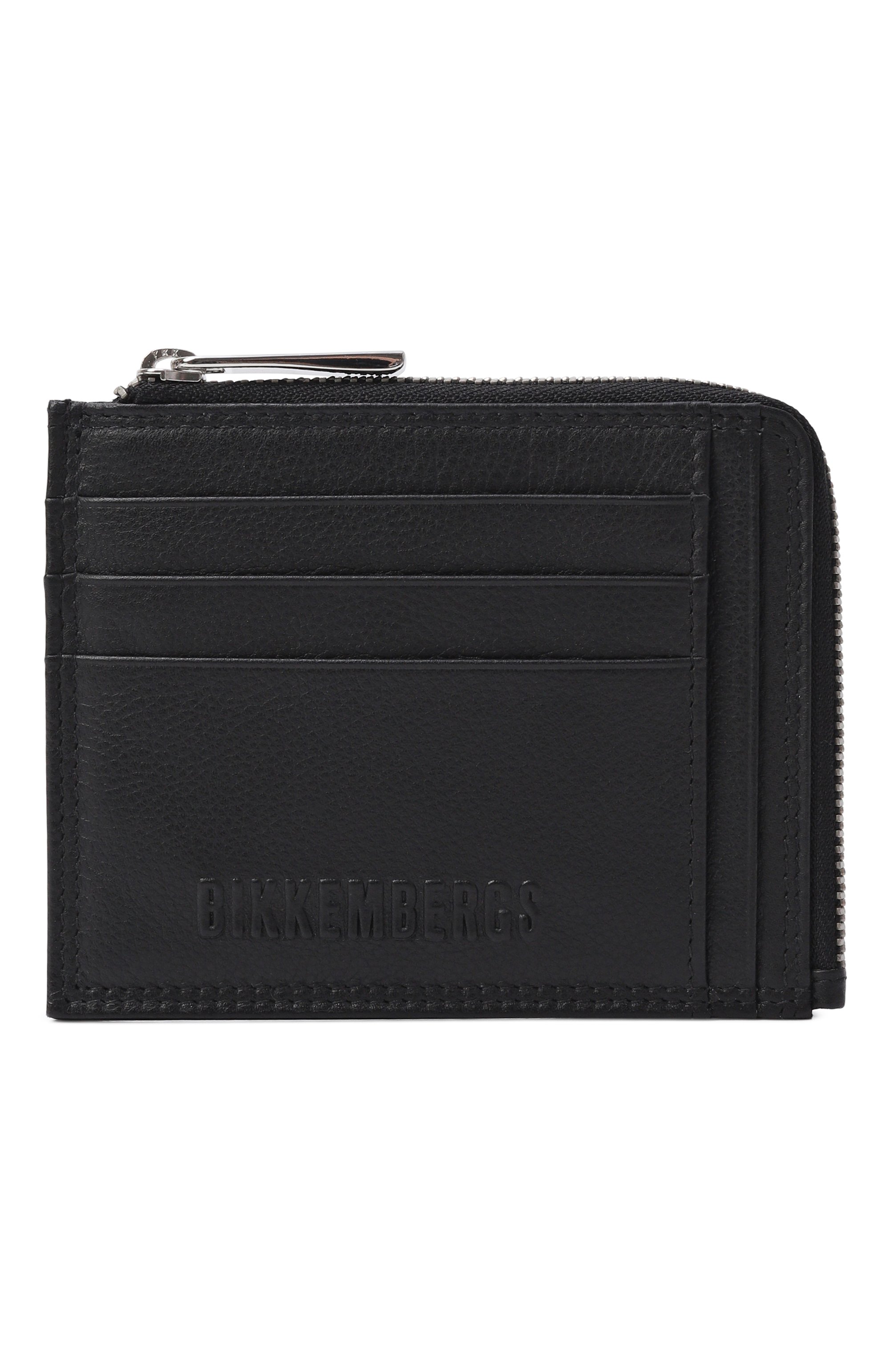 Кожаное футляр для кредитных карт DIRK BIKKEMBERGS черного цвета по цене 11450 руб., арт. BKPU01375M, фото 1 Кожаное футляр для кредитных карт DIRK BIKKEMBERGS, арт. BKPU01375M, фото 1