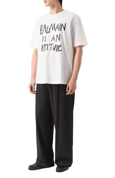 Хлопковая футболка BALMAIN, арт. GH1EG225/GF40, фото 2