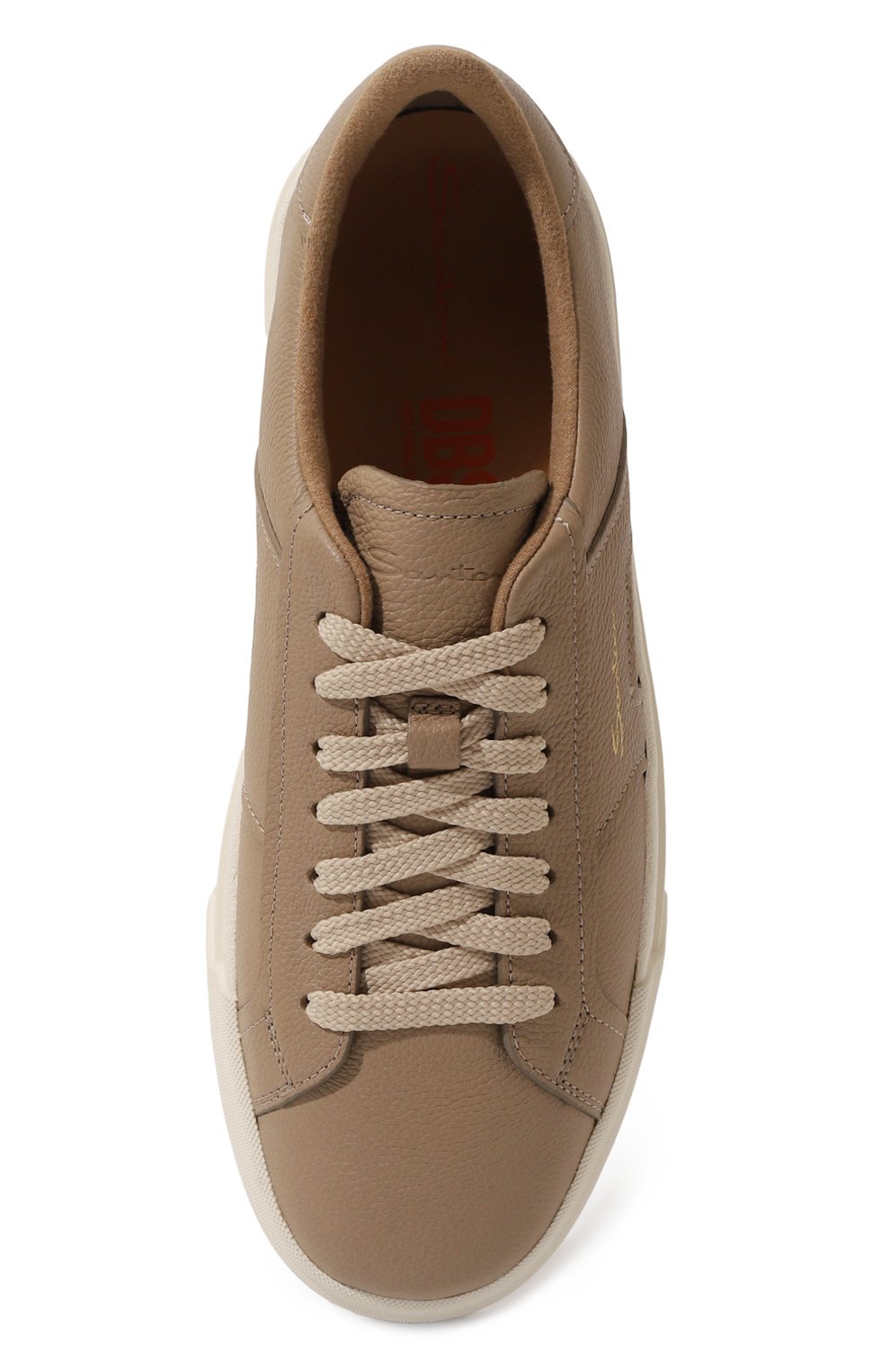 Кожаные кеды SANTONI, арт. WBGG61232PNNKDYI, фото 6