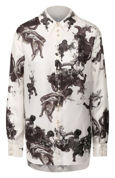 Шелковая рубашка BURBERRY, арт. 8024454, фото 1