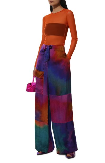 Брюки из вискозы DRIES VAN NOTEN разноцветного цвета по цене 74600 руб., арт. 221-010902-4097, фото 2 Брюки из вискозы DRIES VAN NOTEN, арт. 221-010902-4097, фото 2
