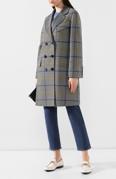 Шерстяное пальто BURBERRY разноцветного цвета по цене 266000 руб., арт. 8006306, фото 2 Шерстяное пальто BURBERRY, арт. 8006306, фото 2