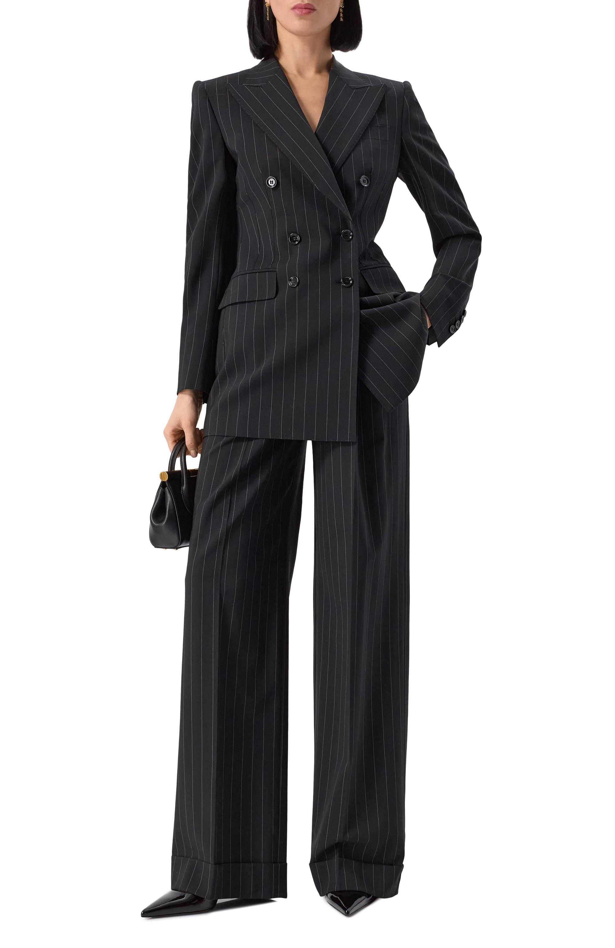 Шерстяные брюки DOLCE & GABBANA, арт. FTBMPT/FRBDK, фото 2