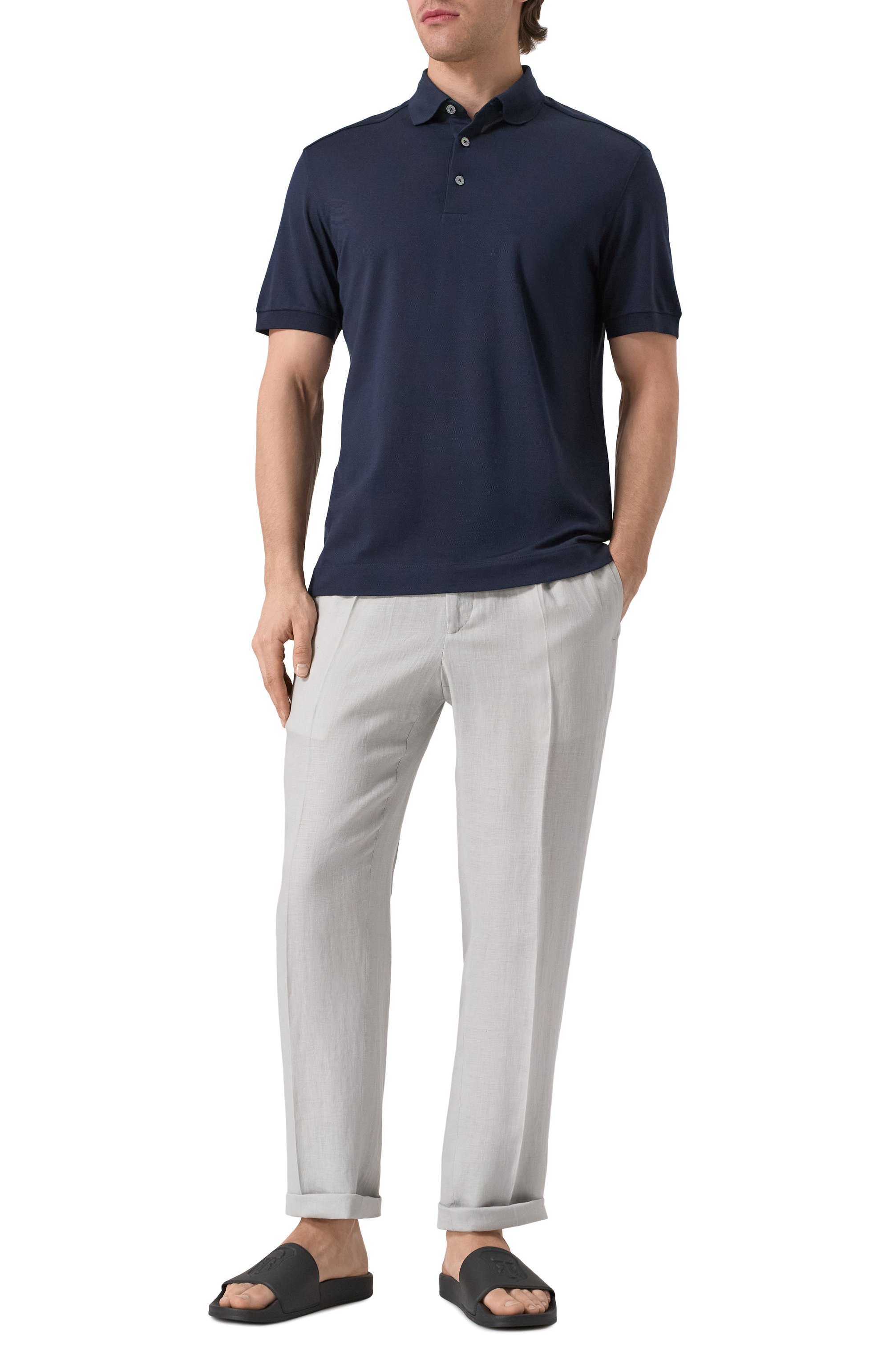 Льняные брюки KITON, арт. UPN01H0928619, фото 2