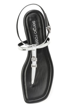 Кожаные сандалии sr mini prince SERGIO ROSSI, арт. A977740_A97930/MCAL24, фото 4