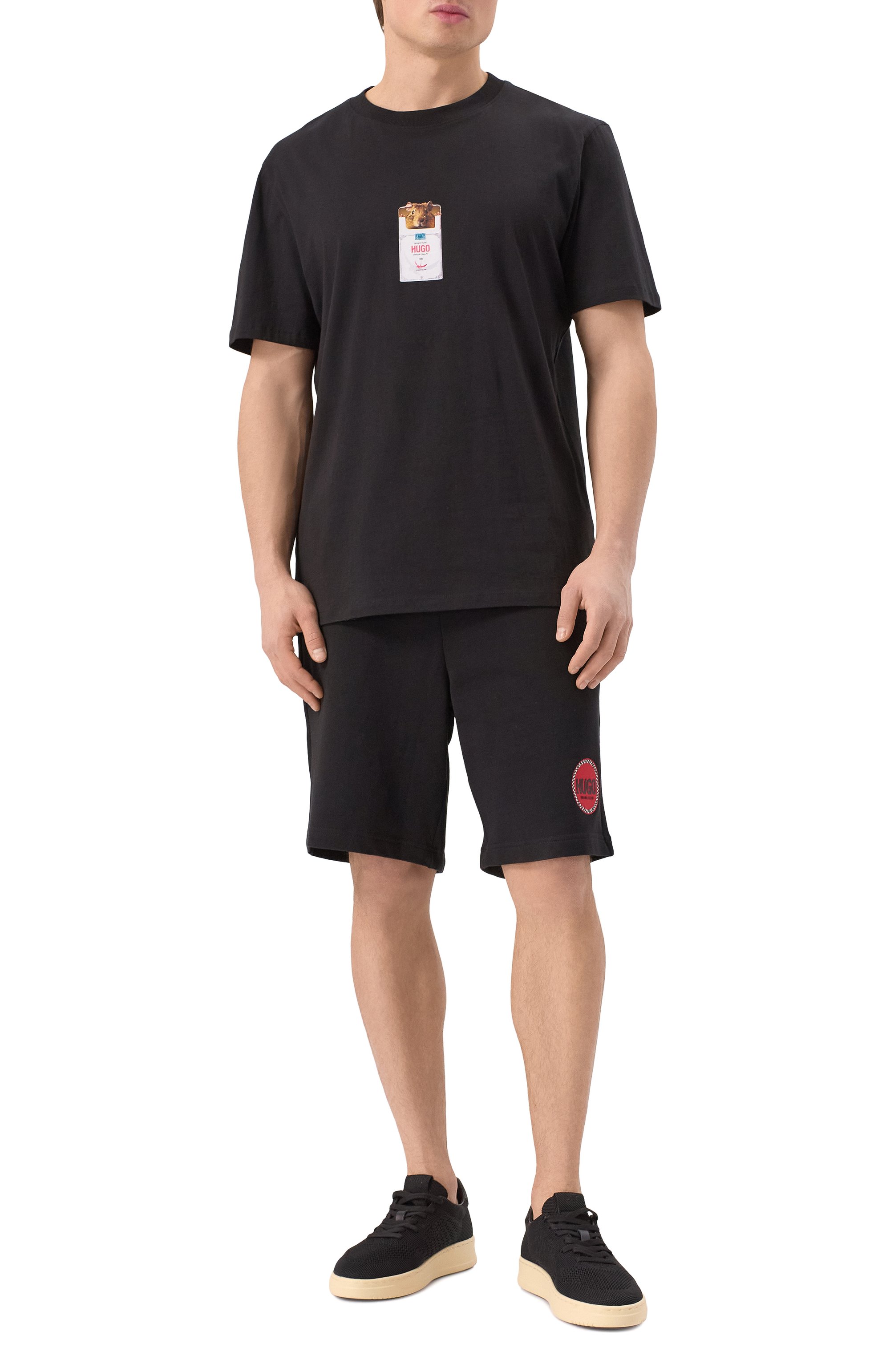 Хлопковые шорты HUGO, арт. 50530672, фото 2