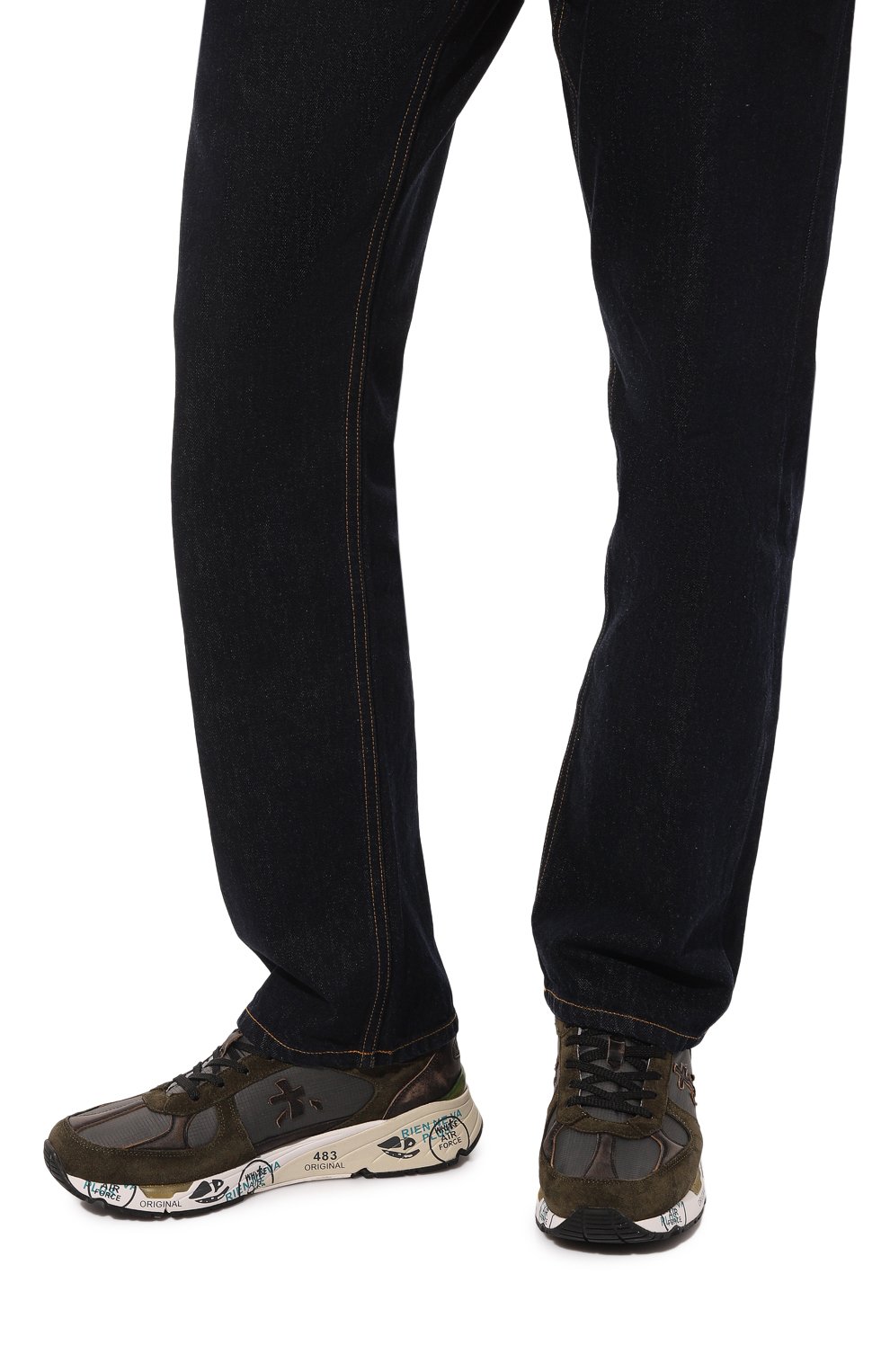 Комбинированные кроссовки mase PREMIATA хаки цвета по цене 30500 руб., арт. MASE/VAR4005, фото 3 Комбинированные кроссовки mase PREMIATA, арт. MASE/VAR4005, фото 3