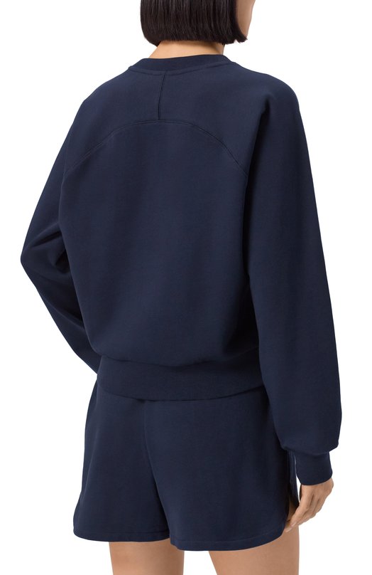 Хлопковый свитшот A.P.C. C0EZD-F27959 Синий  C0EZD-F27959 Фото 4