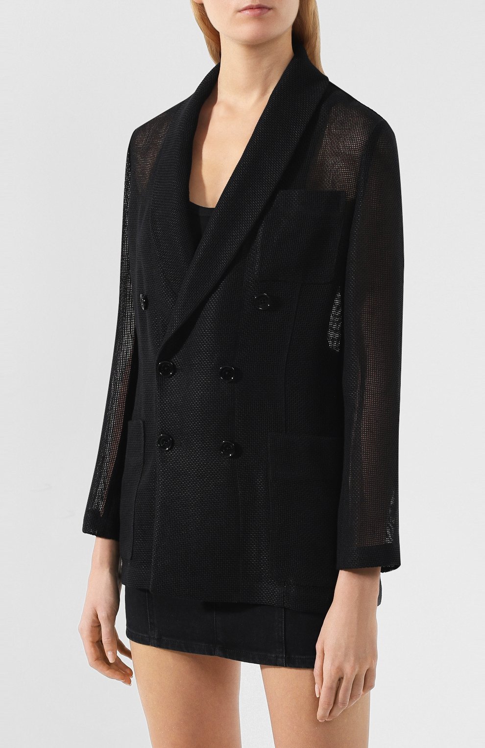 Двубортный жакет RALPH LAUREN черного цвета по цене 383500 руб., арт. 290748013, фото 3 Двубортный жакет RALPH LAUREN, арт. 290748013, фото 3